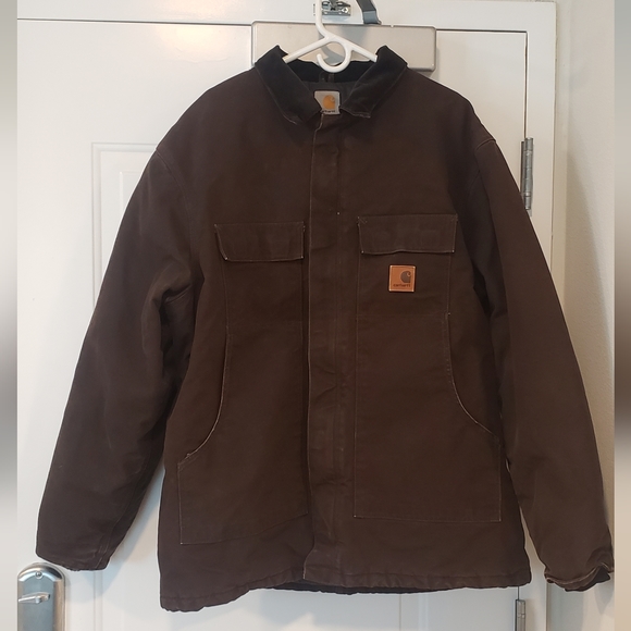 Carhartt Jacket Early 2000s Chocolate Brown XL Tall - Picture 1 of 10